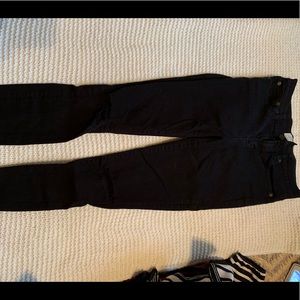 J. Crew lookout high rise distressed black jeans